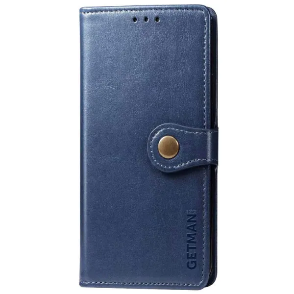 Шкіряний чохол-книжка GETMAN Gallant (PU) для Xiaomi Redmi Note 11 (Global) / Note 11S — Синій — фото 1