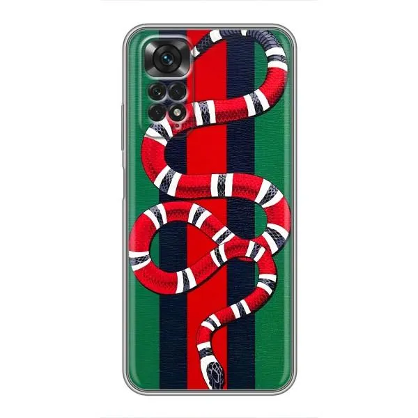 Чехол с принтом «Gucci змия» для Xiaomi Redmi Note 11 / 11s Чехол с принтом «Gucci змия» для Xiaomi Redmi Note 11 / 11s