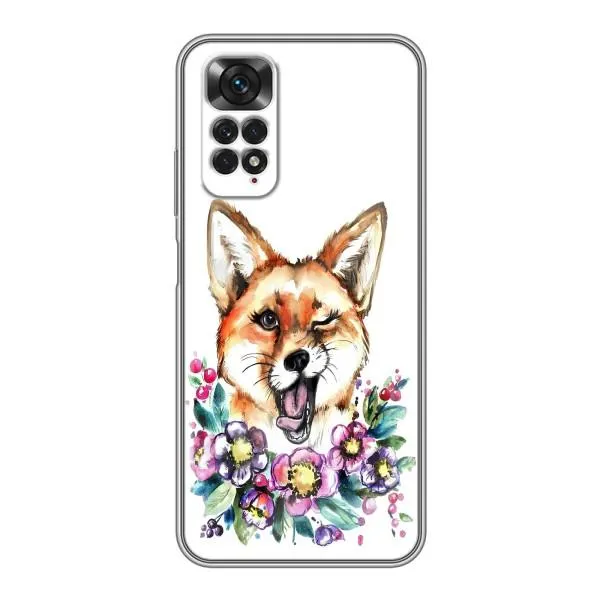 Чехол с принтом «Веселая лисичка» для Xiaomi Redmi Note 11 / 11s