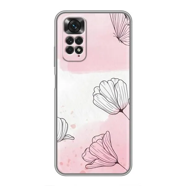 Чехол с принтом «Розовые цветы» для Xiaomi Redmi Note 11 / 11s