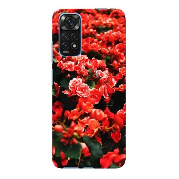 Чехол с принтом «Цветы красные» для Xiaomi Redmi Note 11E Pro