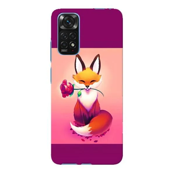 Чехол с принтом «Лисичка с розочкой» для Xiaomi Redmi Note 11E Pro Чехол с принтом «Лисичка с розочкой» для Xiaomi Redmi Note 11E Pro
