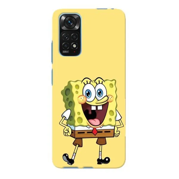 Чехол с принтом «Веселый Спанч Боб» для Xiaomi Redmi Note 11E Pro Чехол с принтом «Веселый Спанч Боб» для Xiaomi Redmi Note 11E Pro