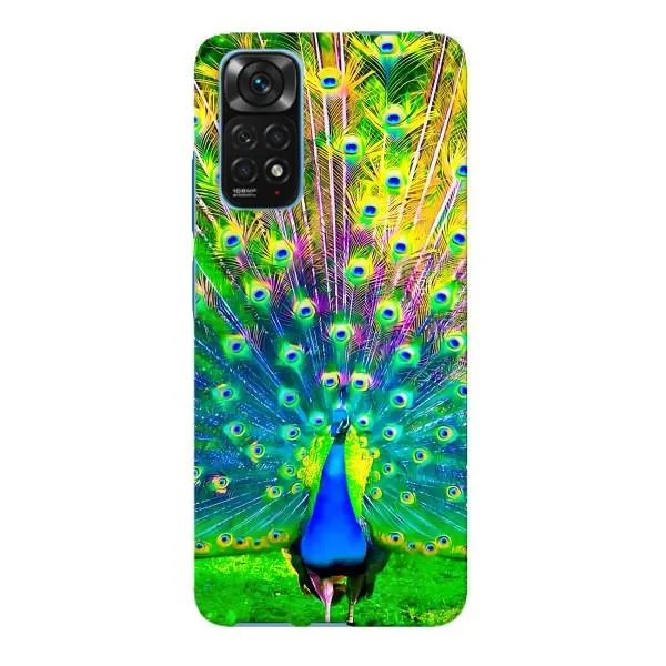 Чохол з принтом «Яскравий Павлин» для Xiaomi Redmi Note 11E Pro
