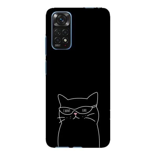 Чохол з принтом «Байдужий кіт» для Xiaomi Redmi Note 11E Pro