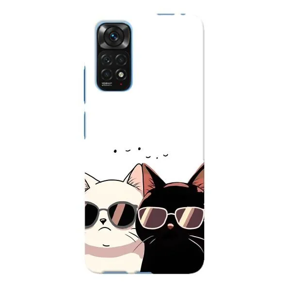 Чохол з принтом «Коти в окулярах» для Xiaomi Redmi Note 11E Pro