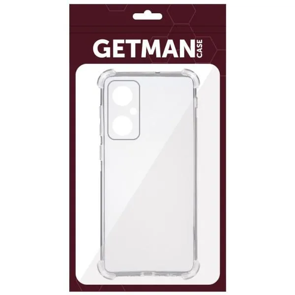 TPU чохол GETMAN Ease logo посилені кути Full Camera для Xiaomi Redmi Note 11R — Прозорий — фото 2