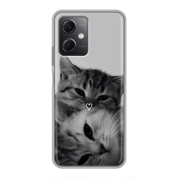 Чехол с принтом «Пара котов» для Xiaomi Redmi Note 12 (5G)