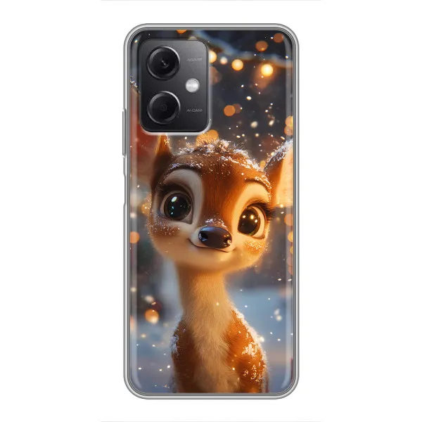Чехол с принтом «Олененок среди гирлянд» для Xiaomi Redmi Note 12 (5G) Чехол с принтом «Олененок среди гирлянд» для Xiaomi Redmi Note 12 (5G)