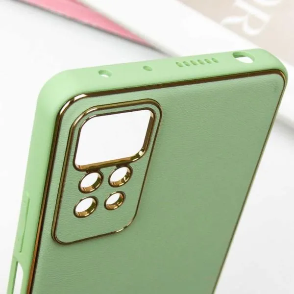 Шкіряний чохол Xshield для Xiaomi Redmi Note 12 Pro 4G — Зелений — фото 5