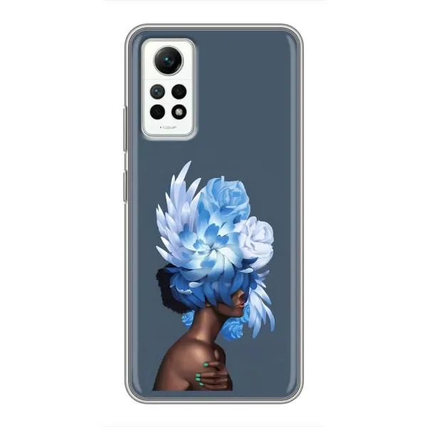 Чехол с принтом «Цветы на голове» для Xiaomi Redmi Note 12 Pro (4g)