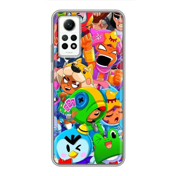Чехол с принтом «Герои Бравл Старс» для Xiaomi Redmi Note 12 Pro (4g)