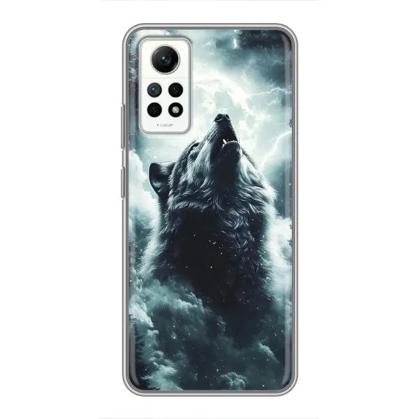 Чехол с принтом «Волк в облаках» для Xiaomi Redmi Note 12 Pro (4g)