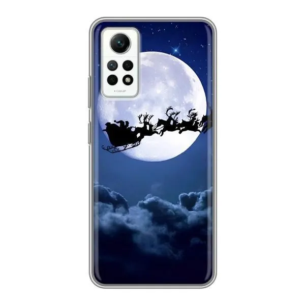 Чохол з принтом «Санта - місяць» для Xiaomi Redmi Note 12 Pro (4g)