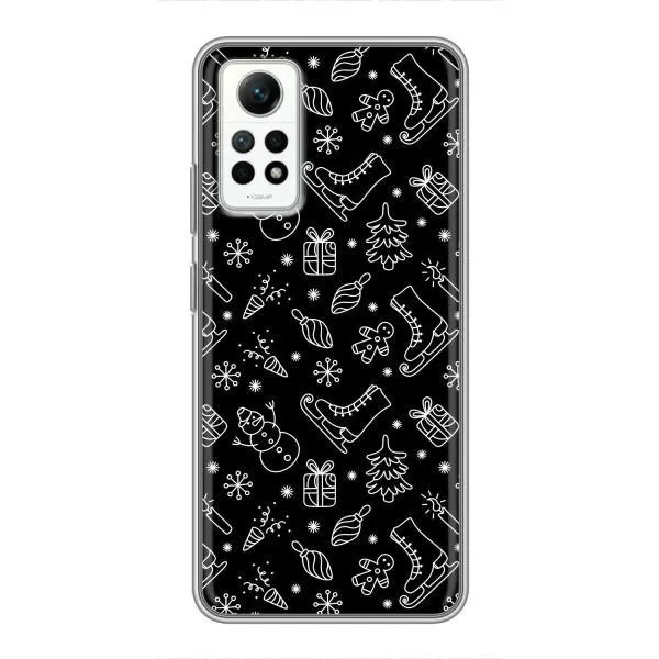 Чехол с принтом «Новогодний фон» для Xiaomi Redmi Note 12 Pro (4g)