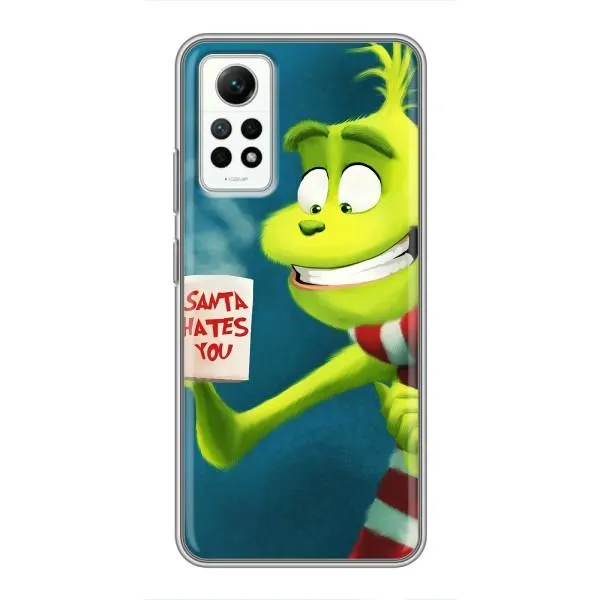 Чехол с принтом «Зеленый Гринч» для Xiaomi Redmi Note 12 Pro (4g)
