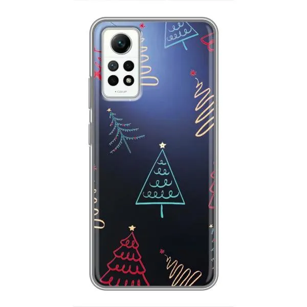 Чехол с принтом «Рождественские елки» для Xiaomi Redmi Note 12 Pro (4g)
