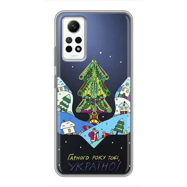 Чехол с принтом «Рождественский герб» для Xiaomi Redmi Note 12 Pro (4g)