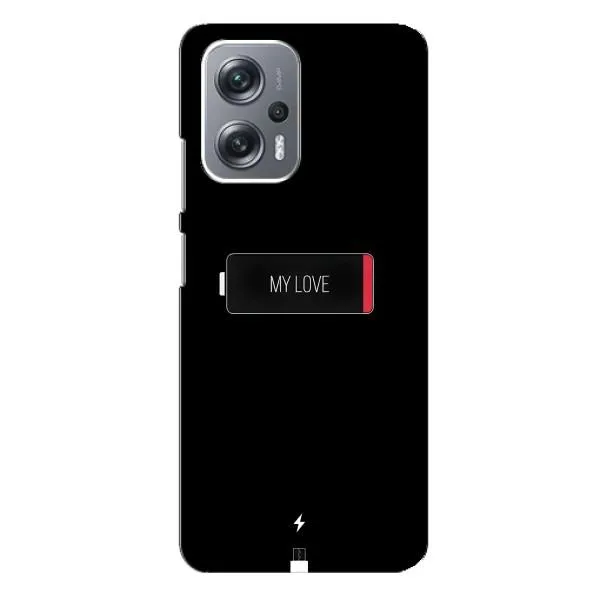 Чехол с принтом «Love battery» для Xiaomi Redmi Note 12 Pro Plus