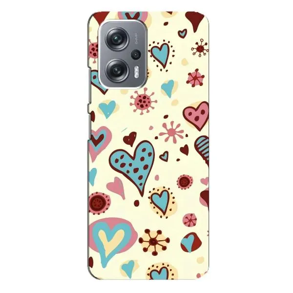 Чехол с принтом «Сердечки» для Xiaomi Redmi Note 12 Pro Plus