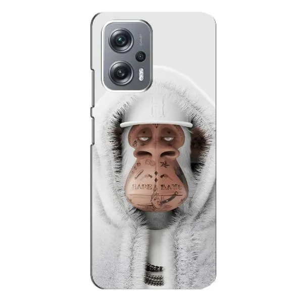 Чехол с принтом «обезьяна NFT в тату» для Xiaomi Redmi Note 12 Pro Plus
