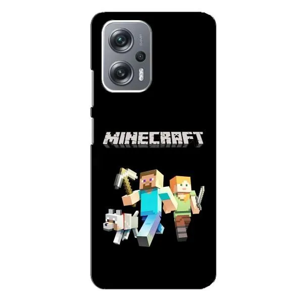 Чехол с принтом «герои Minecraft» для Xiaomi Redmi Note 12 Pro Plus