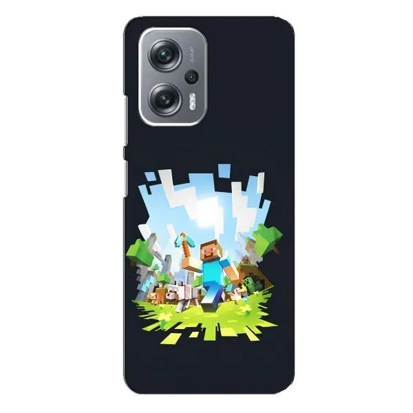 Чехол с принтом «персонажи Minecraft» для Xiaomi Redmi Note 12 Pro Plus