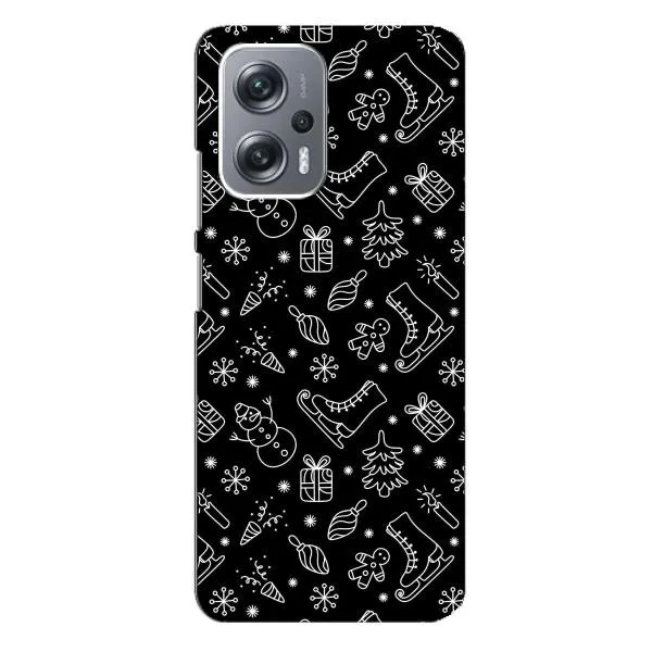 Чехол с принтом «Новогодний фон» для Xiaomi Redmi Note 12 Pro Plus