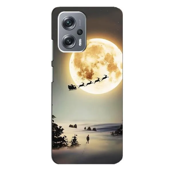 Чехол с принтом «Санта на луне» для Xiaomi Redmi Note 12 Pro Plus