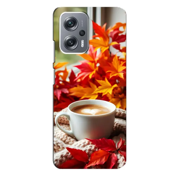 Чехол с принтом «Кофе и листья» для Xiaomi Redmi Note 12 Pro Plus Чехол с принтом «Кофе и листья» для Xiaomi Redmi Note 12 Pro Plus