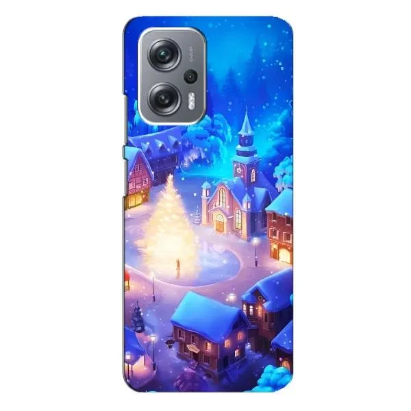 Чехол с принтом «Рождественский город» для Xiaomi Redmi Note 12 Pro Plus