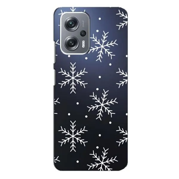 Чехол с принтом «Белые снежинки» для Xiaomi Redmi Note 12 Pro Plus