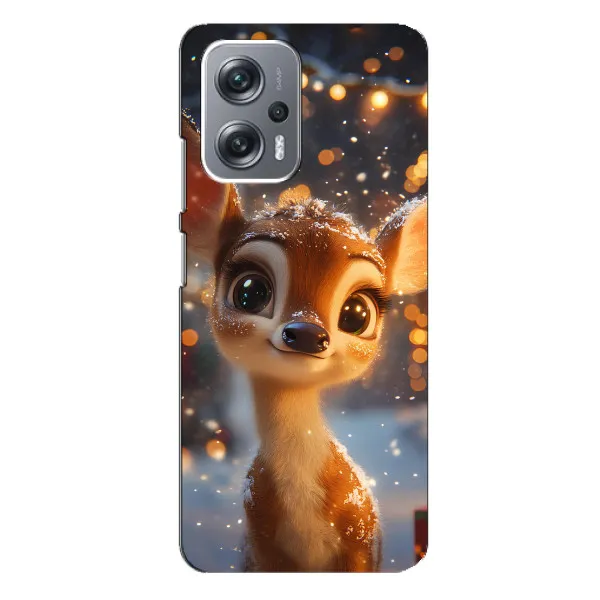 Чехол с принтом «Олененок среди гирлянд» для Xiaomi Redmi Note 12 Pro Plus Чехол с принтом «Олененок среди гирлянд» для Xiaomi Redmi Note 12 Pro Plus