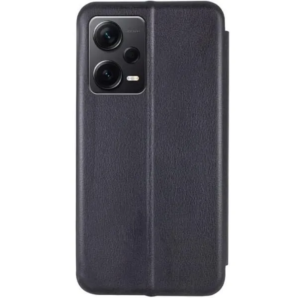 Кожаный чехол-книжка Classy для Xiaomi Poco X5 Pro 5G / Redmi Note 12 Pro 5G — Черный — фото 2