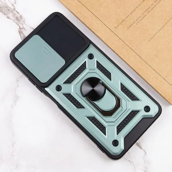 Ударостійкий чохол Camshield Serge Ring для Xiaomi Poco X5 Pro 5G / Note 12 Pro 5G — Зелений — фото 5