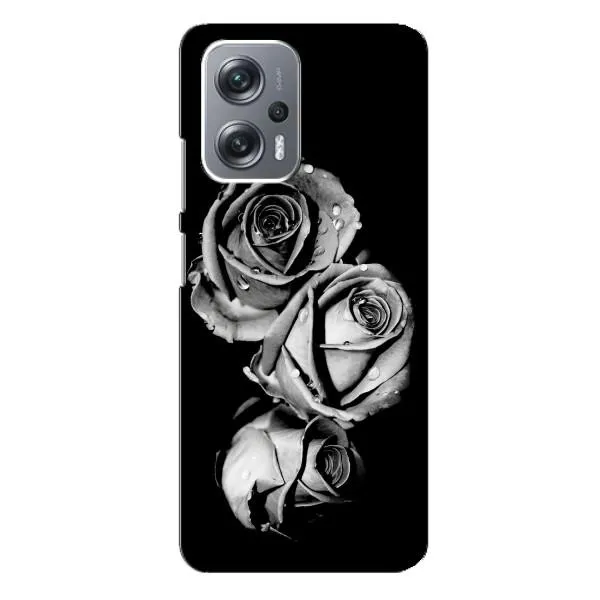 Чехол с принтом «Черная роза» для Xiaomi Redmi Note 12 Pro (5g)
