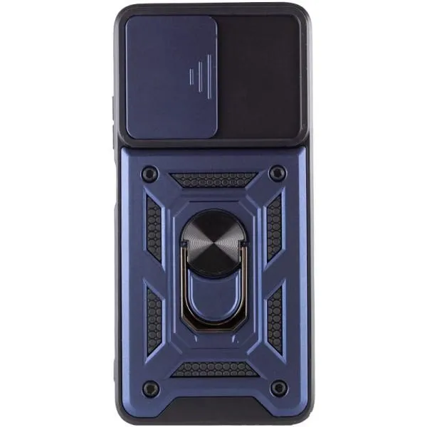 Ударопрочный чехол Camshield Serge Ring для Xiaomi Redmi Note 12 4G — Синий — фото 3