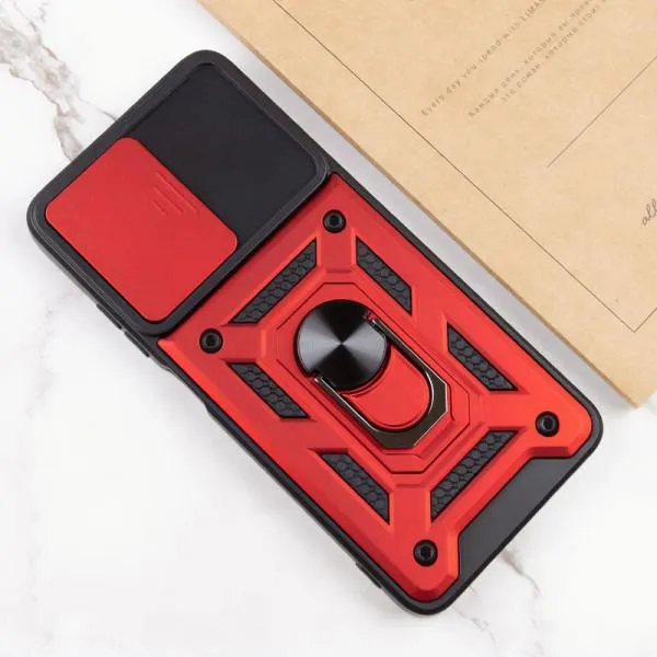 Ударопрочный чехол Camshield Serge Ring для Xiaomi Redmi Note 12 4G — Красный — фото 5