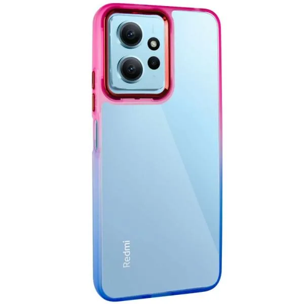 Чехол TPU+PC Fresh sip series для Xiaomi Redmi Note 12 4G — Синий — фото 1
