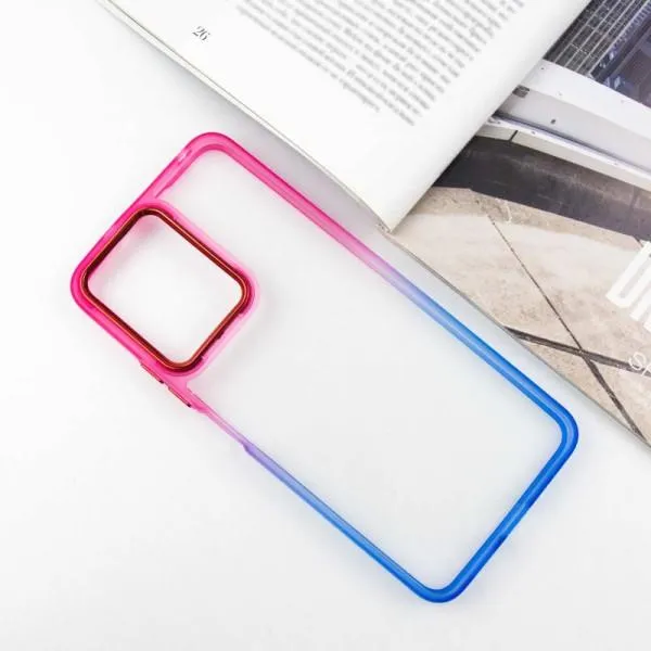 Чехол TPU+PC Fresh sip series для Xiaomi Redmi Note 12 4G — Синий — фото 2