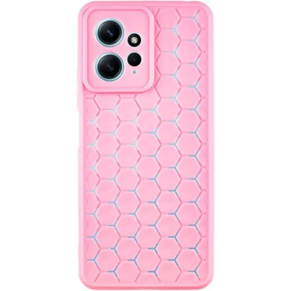 Чохол TPU Honeycomb для Xiaomi Redmi Note 12 4G — Рожевий — фото 1
