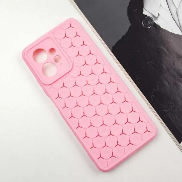 Чохол TPU Honeycomb для Xiaomi Redmi Note 12 4G — Рожевий — фото 2