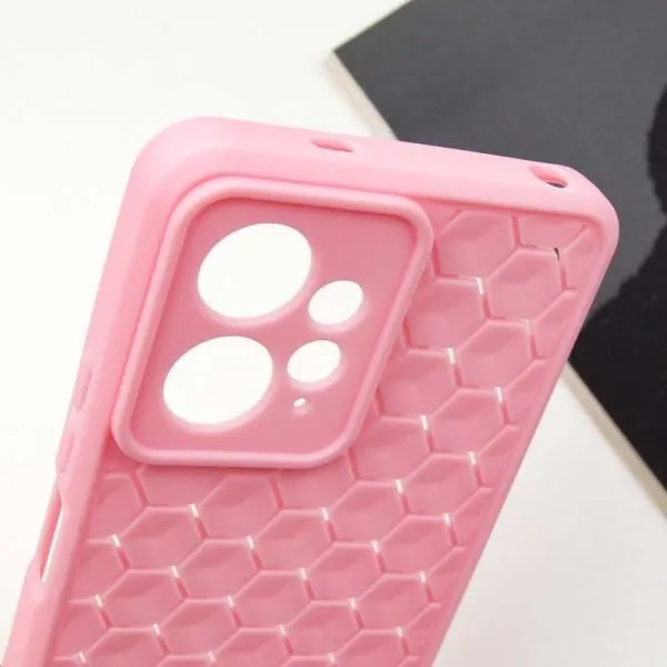 Чохол TPU Honeycomb для Xiaomi Redmi Note 12 4G — Рожевий — фото 5