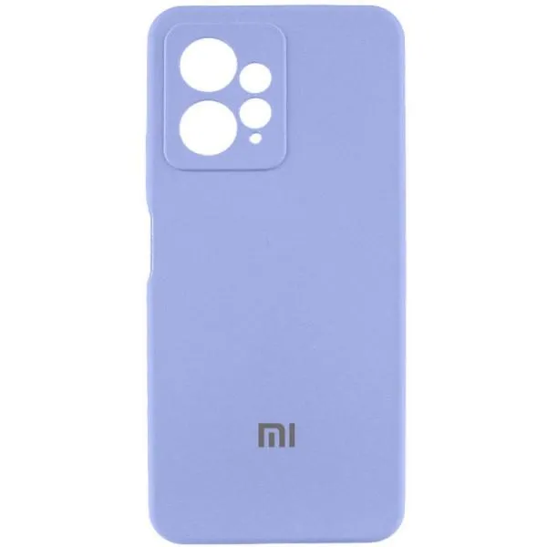 Чехол Silicone Cover Lakshmi Full Camera (AAA) with Logo для Xiaomi Redmi Note 12 4G — Сиреневый — фото 1
