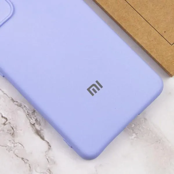 Чехол Silicone Cover Lakshmi Full Camera (AAA) with Logo для Xiaomi Redmi Note 12 4G — Сиреневый — фото 4