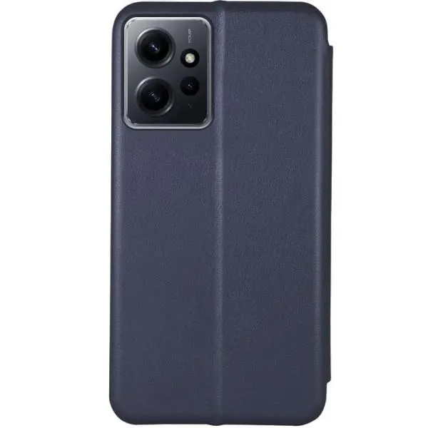Кожаный чехол-книжка Classy для Xiaomi Redmi Note 12 4G — Темно-синий — фото 2 Кожаный чехол-книжка Classy для Xiaomi Redmi Note 12 4G — Темно-синий — фото 2