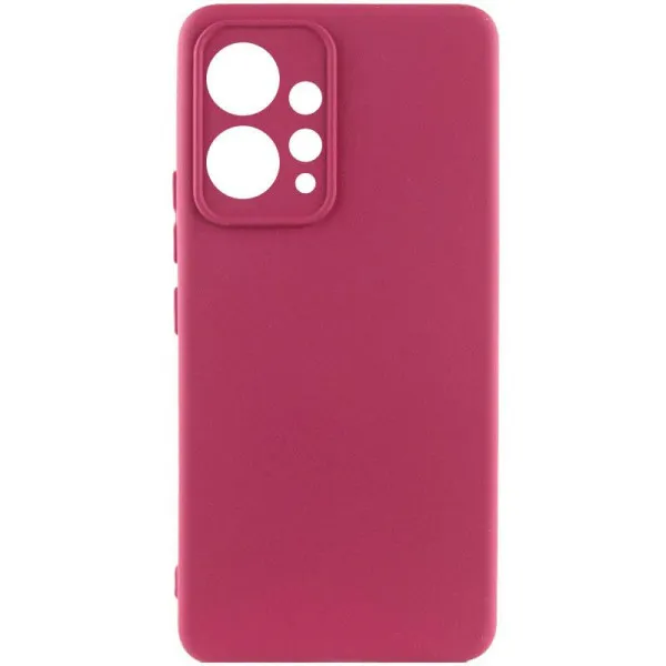 Чохол Silicone Cover Ummi Lakshmi Full Camera (AA) для Xiaomi Redmi Note 12 4G — Бордовий