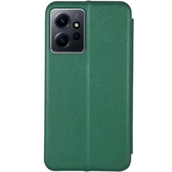 Кожаный чехол-книжка Classy для Xiaomi Redmi Note 12 4G — Зеленый — фото 2 Кожаный чехол-книжка Classy для Xiaomi Redmi Note 12 4G — Зеленый — фото 2
