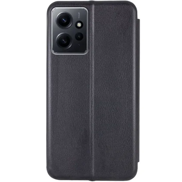 Кожаный чехол-книжка Classy для Xiaomi Redmi Note 12 4G — Черный — фото 2 Кожаный чехол-книжка Classy для Xiaomi Redmi Note 12 4G — Черный — фото 2