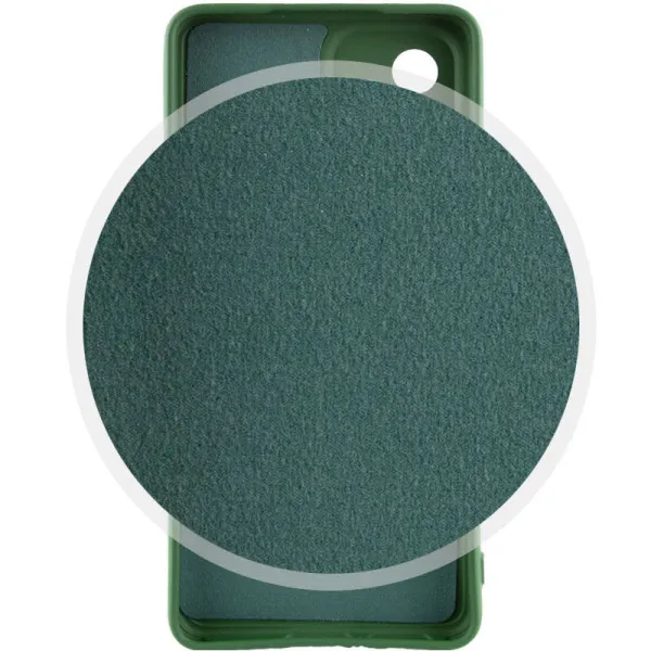 Чехол Silicone Cover Lakshmi Full Camera (AAA) для Xiaomi Redmi Note 12 4G — Зеленый — фото 3